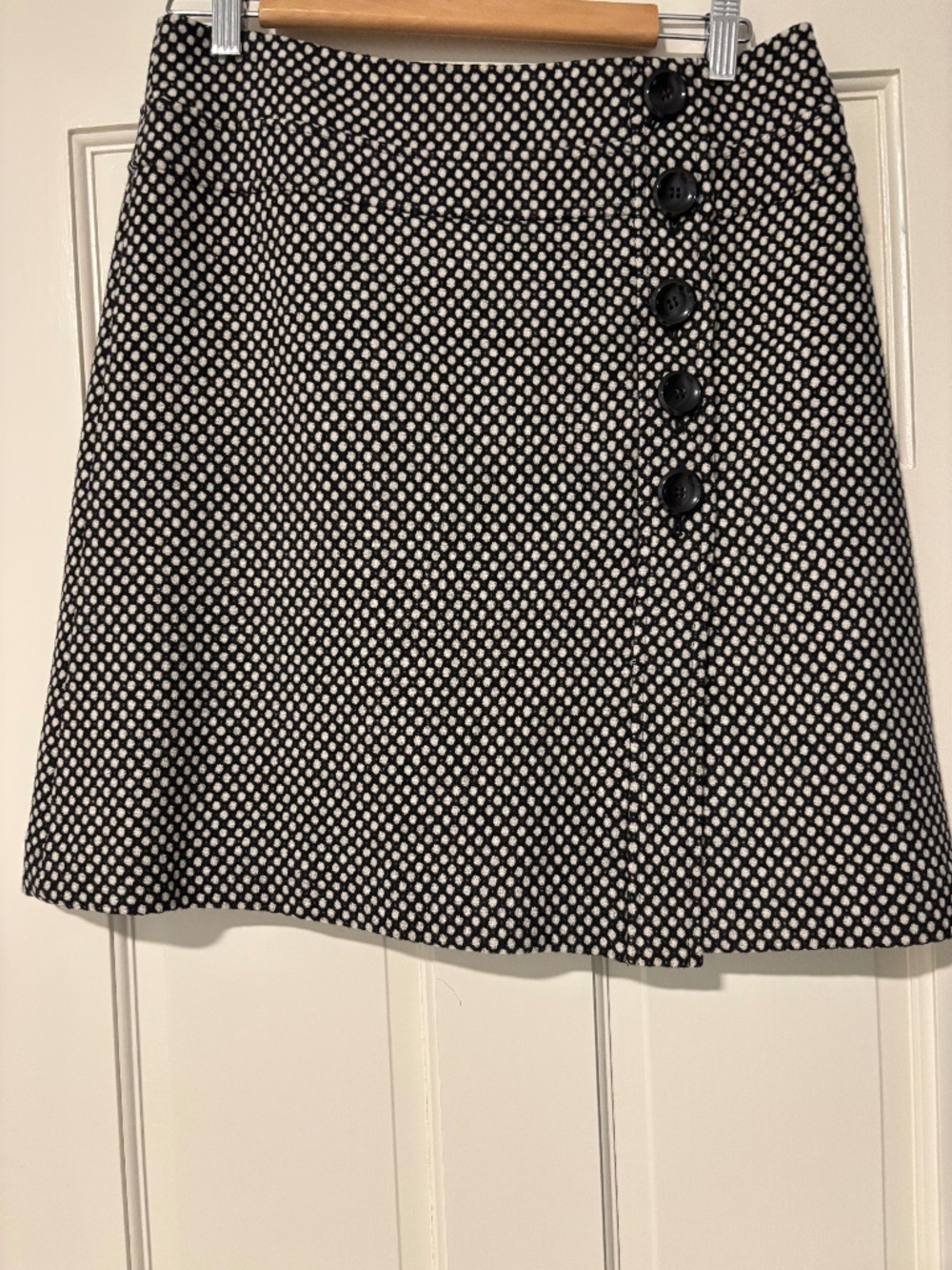 Talbots wool black and white skirt